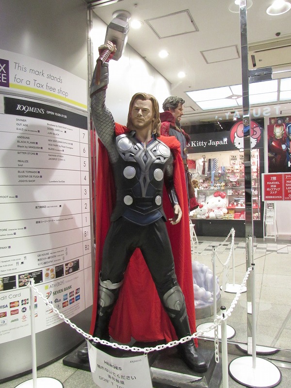 MARVEL: JOIN THE HEROES in 109MEN’S　マーベル　渋谷