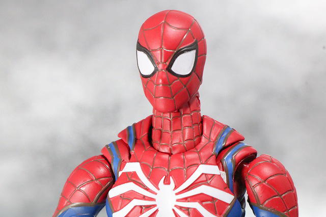 S.H.フィギュアーツ　スパイダーマン アドバンス・スーツ（Marvel's Spider-Man）　レビュー　付属品　差し替え頭部