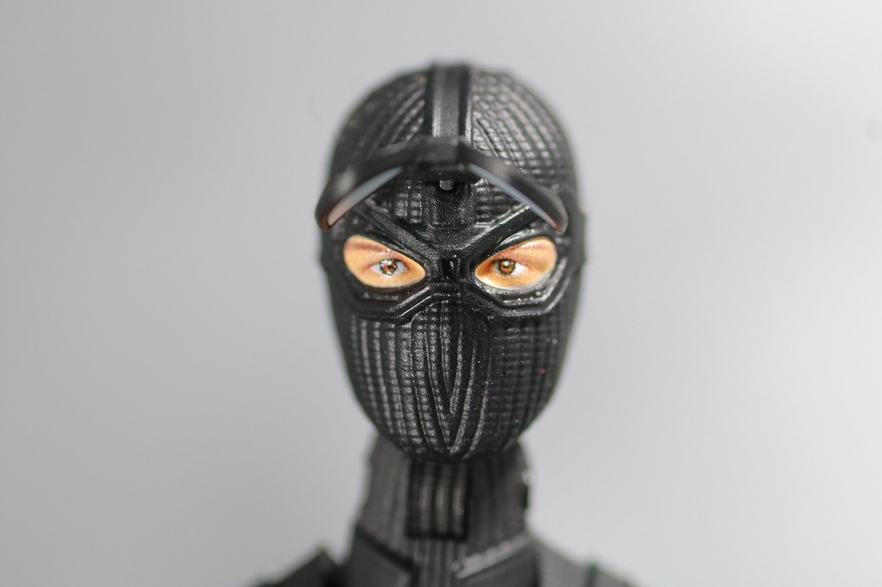 S.H.フィギュアーツ　スパイダーマン　ステルス・スーツ　レビュー　付属品　目元素顔頭部パーツ