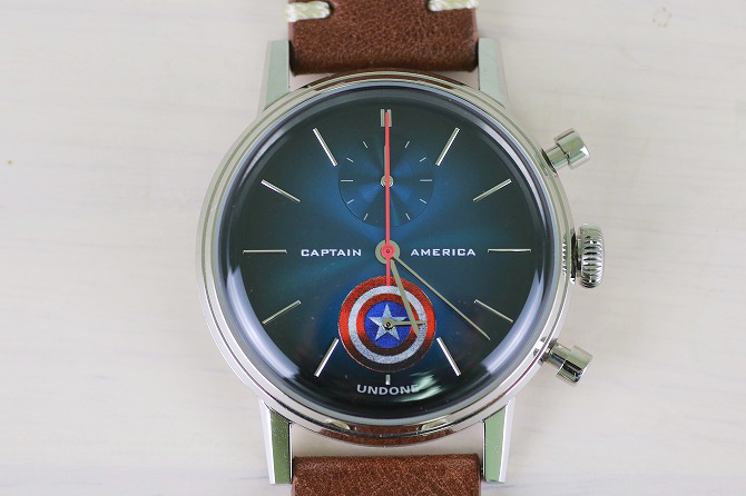 UNDONE　アンダーン　マーベル　コラボ　キャプテンアメリカ　腕時計　レビュー