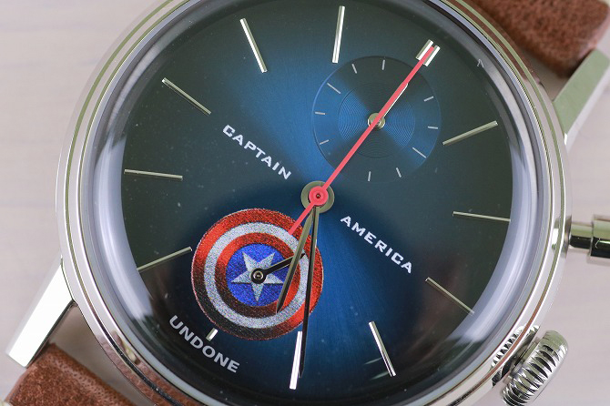 UNDONE　アンダーン　マーベル　コラボ　キャプテンアメリカ　腕時計　レビュー