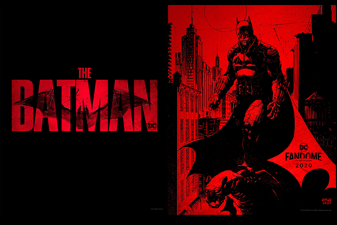 『ザ・バットマン』、公式ロゴ＆DC FanDome用ポスターが公開！ ー 真っ赤なノワール調のデザインに