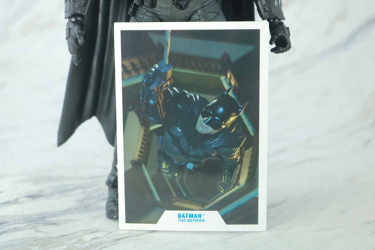 DCマルチバース　バットマン　ザ・バットマン　レビュー　付属品　ビジュアルカード