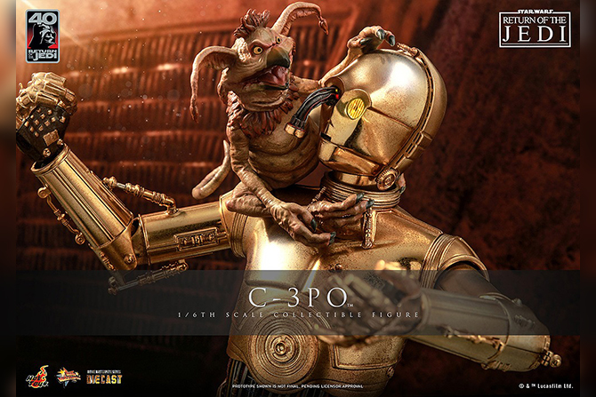 ホットトイズ新作！『ジェダイの帰還』C-3POが24年8月発売！金色ボディを再現！