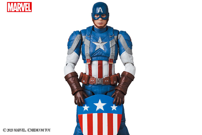 MAFEX新作！キャプテン・アメリカ クラシック・スーツが2024年7月発売！2種のシールドも付属